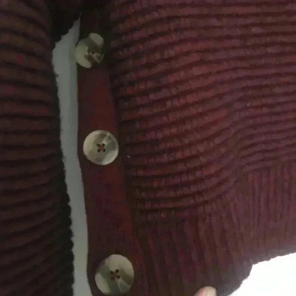 Madewell‎ chunky burgundy purple turtleneck sweater XS - Picture 3 of 7